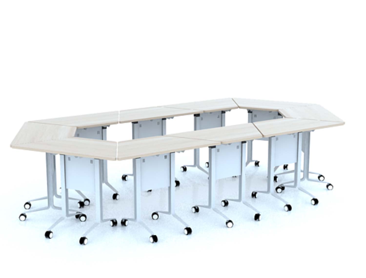 TG40 1005V 2 Bàn đơn V góc (ghép modul) TG40 1005V