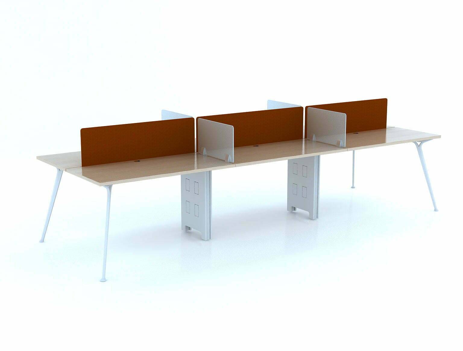 P6D 1407 2 Bàn chữ nhật cụm sáu P6D 1407